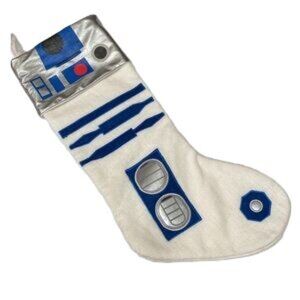 Star Wars R2D2 Christmas Holiday Knit Hanging Stocking 19 x 10 inches